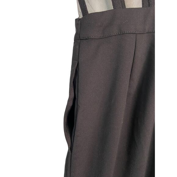 NBD Revolve Bianna Jumpsuit Slim Leg Boned Mesh Adjustable Strap Black Size XXS - Picture 12 of 13